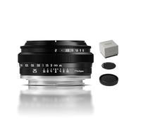 TTArtisan 25mm f2 APS-C Manual Focus Camera Lens Compatiable with E Mount A5000 A5100 A6000 A6300 A6400 A6500 A6600 NEX-3 NEX-3N NEX-3R NEX-5T NET-5R NEX-5 NEX-5N NEX-7 NEX5C Black