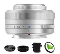 TTArtisan 27mm F2.8 f/2.8 XF-Mount Auto Focus APS-C STM Lens for Fujifilm Fuji X-Mount Cameras X-T10 X-T2 X-T20 X-T30 X-T3 X-T4 X-T5 X-T100 X-T200 X-T30 X-PR01 X-PR02 X-PR03 X-E4 -Silver