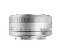 TTArtisan 27mm F2.8 Metal Bodied Auto Focus AF Lens Compatible with FujiFilm FX Mount - Silver