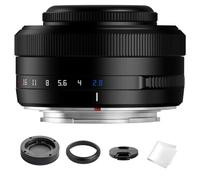 TTARTISAN 27mm F2.8 STM-AF Pancake Lens for Fujifilm X (Black) | APS-C Ultra-Compact Pancake Lens, 93g only 29mm thick, Natural 40mm field of view, with Clicked Aperture Ring