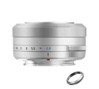 TTARTISAN 27mm F2.8 STM-AF Pancake Lens for Fujifilm X (Silver) | APS-C Ultra-Compact Pancake Lens, 93g only 29mm thick, Natural 40mm field of view, with Clicked Aperture Ring