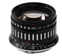 TTArtisan 35mm f/0.95 Lens - Black/silver for Canon RF, Fujifilm X, Sony E