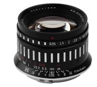 TTArtisan 35mm f/0.95 Lens - Black/silver for Canon RF, Fujifilm X, Sony E