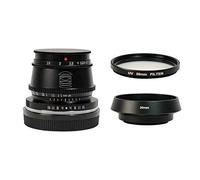 TTArtisan 35mm F1.4 APS-C Format Large Aperture Manual Focus Fixed Lens for L Mount Camera Black for Leica T CL TL TL2 Sigma FP with 39mm UV Filter Lens Hood