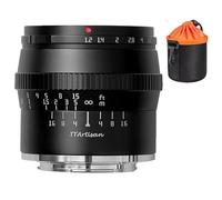 TTArtisan 50mm F1.2 APS-C Large Aperture Manual Focus Lens Compatible with Canon RF Mount Like R7 APS-C Model R10 EOS R RP R5 R6 Black Color