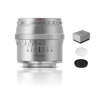 TTArtisan 50mm F1.2 APS-C Manual Focus Silver Lens for Fuji X Mount Camera Like X-A1 X-A10 X-A5 X-A7 X-M1 X-M2 X-H1 X-T1 X-T10 X-T2 X-T20 X-T100 X-T200 X-T30 X-PR01 X-PR03 X-E1 X-E2 X-E2S X-E3 XS10