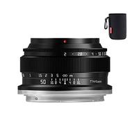 TTartisan 50mm F2 Manual Focus Lens, Compatible with Fuji X-mount Cameras X-T4 X-T3 X-E3 X-E3 X-T30 X-100 X-S10 X-PRO3 X-T2 X-PRO1 X-PRO2 X-H1 X-T1 X-T10 X-T2 X-T3 X-T20 X-A1 X-A10 (Black)
