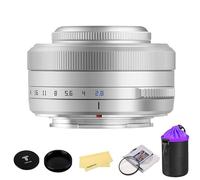 Ttartisan Af 27Mm F2.8 Aps-C Frame Lens Ultra-Compact Pancake Lens For Fuji X Mount Cameras For Fujifilm Xs10 X-E4 X-T10 X-T20 X-T3 X-T4 X-T100 X-T200 X-T30 X-Pro1 X-Pro2 X-Pro3 X-E1-Silver