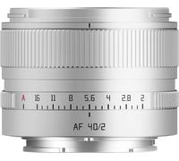 TTARTISAN AF 40mm F2 FE Full Frame E Mount Lens, Compact Lightweight Auto Focus Cameras Lens Compatible with Sony E Mount Cameras (Silver)