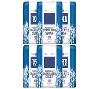 Ttate & Llyle Granulated Sugar 1kg (Pack of 6) | Pure Cane Sugar for Baking, Cooking & Beverages | Perfect for Everyday Use