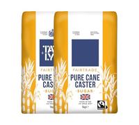 Ttate & Llyle Pure Cane Caster Sugar - 500 g Bag (Pack of 2) | Ultra-Fine Granulated Cane Sugar for Baking & Dessert Use - Vegan, Vegetarian & Kosher-Friendly
