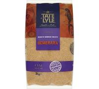 Ttate & Llyle Pure Demerara Sugar - 3 kg Bag | Medium-crystal Light Brown Cane Sugar with Natural Caramel Notes - Vegan, Kosher, Gluten-Free | Distinctive Texture & Aromatic Profile