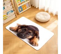 TTBAoDAoY Door Mats Indoor Rug, 40x60cm,German Shepherd Dog Isolated Over White, Doormats for Bedroom Kitchen Hallway