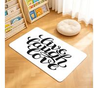 TTBAoDAoY Door Mats Indoor Rug, 40x60cm,Inspirational Calligraphy Quote Live Laugh Love Brush Script Font, Doormats for Bedroom Kitchen Hallway