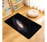TTBAoDAoY Door Mats Indoor Rug, 50x80cm,Bright Spiral Galaxy Floating In Deep Dark Star-Filled Outer Space, Doormats for Bedroom Kitchen Hallway