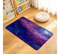 TTBAoDAoY Door Mats Indoor Rug, 50x80cm,Colorful Universe Wallpaper Spiral Galaxy And Dense Star Clusters, Doormats for Bedroom Kitchen Hallway