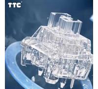 TTC Frozen Switch V2 Mechanical Keyboard Silent Mute Linear Switch 39g 3 Pins RGB Transparent Gaming Clear MX Silence Switches Frozen V2