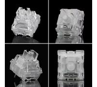 TTC Frozen V2 Silent Switch TTC Bluish White Silent Switch For Mechanical Keyboard DIY Custom Transparent Mute Linear Tactile TTC bluish white