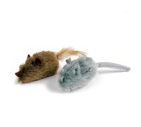TTcat 2Pcs Catnip Matatabi Silvervine Mice for Cats and Kittens,Interactive Cat Mice Toy,Melody Chaser Cat Play Squeaking Mice.