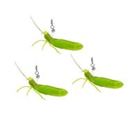TTcat Feather Toys, 3 Pcs Simulation Insects Grasshopper Refills, Cat Toys Replacement Feathers for Cat Kitten Wand.