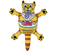TTcat Organic Catnip Pillow for Indoor Cat and Kitten,Cat Crinkle Kicker Toy Chew Toy,Yellow