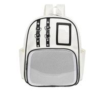 TTCAYU Ita Bag Backpack Pin Display PU Leather Trading Bag 12inch Kawaii Satchel with insert for Anime Travel, White-ita Backpack, S, Fashion Interest