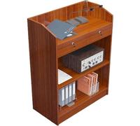 TTCHDPBX High-end Podium Extra Wide Double Drawer Lectern Pulpit Modern Conference Office Meeting Room Multi-Layered Lecterns Pulpit