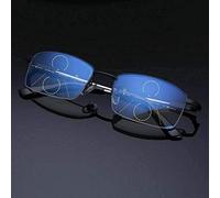 TTCPUYSA German Smart Zoom Multifocal Reading Glasses (Black, +1.5x)