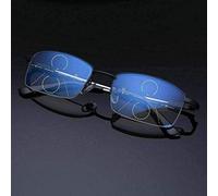TTCPUYSA German Smart Zoom Multifocal Reading Glasses (Black, + 2.5x)