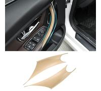 TTCR-II 2PCS Door Handle Covers Compatible with BMW 3 Series 4 Series F30/F31/F34/F80 320i,328i,330i,335i & F32/F33/F36 428i,435i,Driver Side and Front Row Passenger Door Pull Handle Covers (Beige)