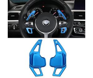 TTCR-II Compatible with Paddle Shifter Extensions BMW,Blue Aluminum Steering Wheel Paddle Shifter(Fit for 2 3 4 X1 X2 X3 X4 X5 X6 Series,F22 F23 F30 F31 F33 F34 F36 F32 F15 F16 F25 F26 F48)