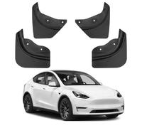 TTCR-II Compatible with Tesla Model Y Mud Flaps Clips, 4PCS Mud Splash Guards for Tesla Model Y 2019 2020 2021 2022 2023 2024 2025 Exterior Accessories Fender Mudflaps without Drilling