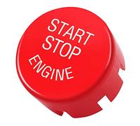 TTCR-II Sports Red Start Stop Engine Switch Button Cover Compatible with BMW, Engine Power Ignition Replacement (Fits: BMW 1 2 3 4 5 6 7 X1 X3 X4 X5 X6/ F30 F10 F01 F15 F25 G30 G31 G11 G12)