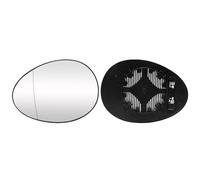 TTCR-II Wing Mirror Glass Compatible with MINI R55 R56 R57 R58 R59 R60 R61 | Left Passenger Side for R55 R56 R57 R58 R59 R60 R61 2006-2016 Heated Rear View Mirror Glass Replacement 51162755625-Left