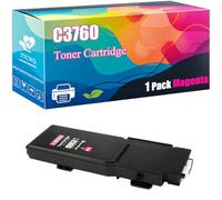TTCWQ C3760 Toner Cartridge Compatible with Dell C3760dn C3760dnf C3760n C3765dnf Printers, High-Yield Ideal for High-Volume Printing (Magenta)