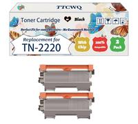 TTCWQ Compatible for Brother Toner Cartridge DCP-7065DN Fax 2840 (2BK)