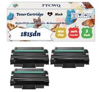 TTCWQ Compatible for Dell 1815dn Toner Cartridge Work for Dell 1815dn Printers, with Chip, High Yield 3000 Pages, High-Definition Printing (3 Pack Black)
