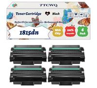 TTCWQ Compatible for Dell 1815dn Toner Cartridge Work for Dell 1815dn Printers, with Chip, High Yield 3000 Pages, High-Definition Printing (4 Pack Black)