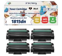 TTCWQ Compatible for Dell 1815dn Toner Cartridge Work for Dell 1815dn Printers, with Chip, High Yield 3000 Pages, High-Definition Printing (4 Pack Black)