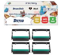 TTCWQ Compatible for Dell D1710 Drum Unit Work for Dell 1700 1710N 1700N P 1700 1710 P 1700N Printers, with Chip, High Yield 30000 Pages, High-Definition Printing (4 Pack Black)