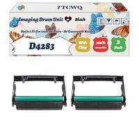 TTCWQ Compatible for Dell D4283 Imaging Drum Unit Work for Dell 1700 1700n 1700pn 1710 1710n P1700 Printers, with Chip, High Yield 40000 Pages, High-Definition Printing (2-Pack Black)