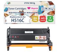 TTCWQ Compatible for Dell H516C Toner Cartridges Work for Dell 3130CN Printers, with Chip, High Yield 8000 Pages, High-Definition Printing (1 Pack Magenta)