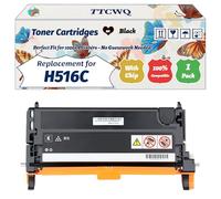 TTCWQ Compatible for Dell H516C Toner Cartridges Work for Dell 3130CN Printers, with Chip, High Yield 8000 Pages, High-Definition Printing (1 Pack Black)