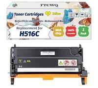 TTCWQ Compatible for Dell H516C Toner Cartridges Work for Dell 3130CN Printers, with Chip, High Yield 8000 Pages, High-Definition Printing (1 Pack Yellow)