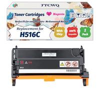 TTCWQ Compatible for Dell H516C Toner Cartridges Work for Dell 3130CN Printers, with Chip, High Yield 8000 Pages, High-Definition Printing (1 Pack Magenta)