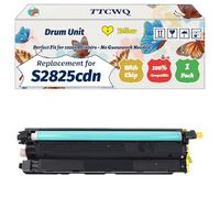 TTCWQ Compatible for Dell S2825cdn Drum Unit Work for Dell H625cdw H825cdw S2825 S2825cdn Printers, with Chip, High Yield 60000 Pages, High-Definition Printing (1 Pack Yellow)
