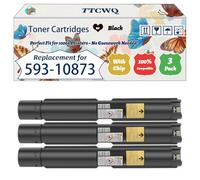 TTCWQ Compatible for Dell Toner Cartridges 7130CDN (3BK)