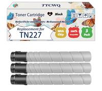 TTCWQ Compatible for Develop Ineo TN227 TN-227 Toner Cartridge Work for Develop Ineo Ineo +227i +257i +287i Plus 227i 257i Printers (3 Pack Black)
