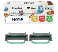 TTCWQ Compatible for Konica Minolta 1400W Drum Unit Work for Konica Minolta Page Pro 1400W Printers, with Chip, High Yield 20000 Pages, High-Definition Printing (2-Pack Black)