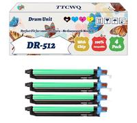 TTCWQ Compatible for Konica Minolta DR-512 Drum Unit Work for Konica Minolta A2XN0TD A2XN0RD Bizhub C224 Bizhub C224e Bizhub C284 Bizhub Printers (4-Pack BK/C/M/Y)